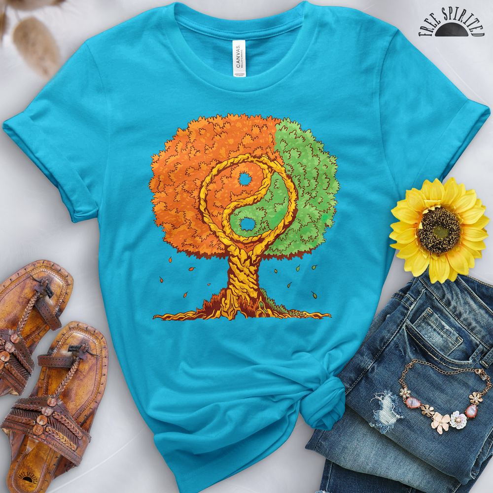 Ying Yang Tree of Life Tee - Free Spirited