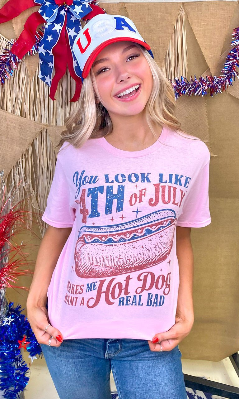 You Look Like the Fourth of July Graphic T-Shirt - Free Spirited