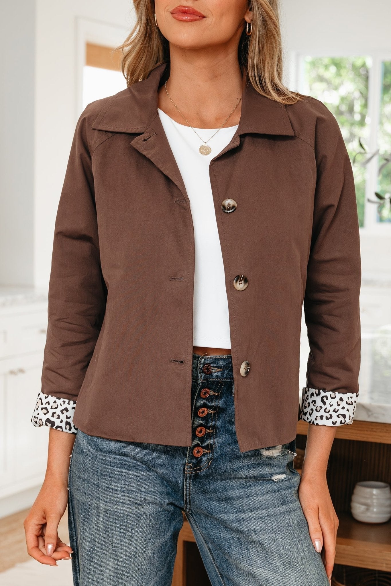 Zaniyah Liner Patchwork Chic Jacket by Threaded Pear - Free Spirited