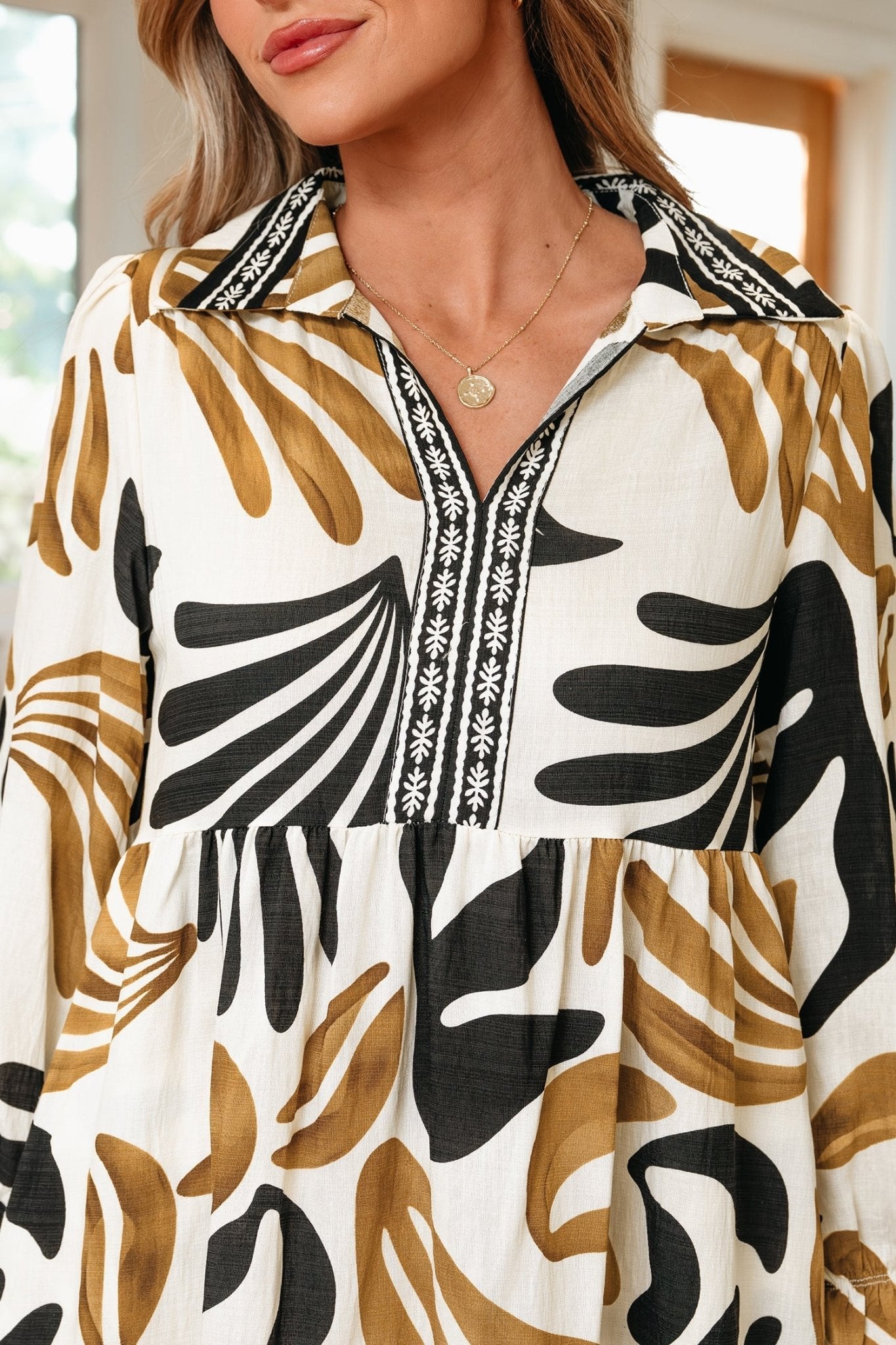 Zaylee Sleeve Ruffle Hem Dress by Threaded Pear - Free Spirited