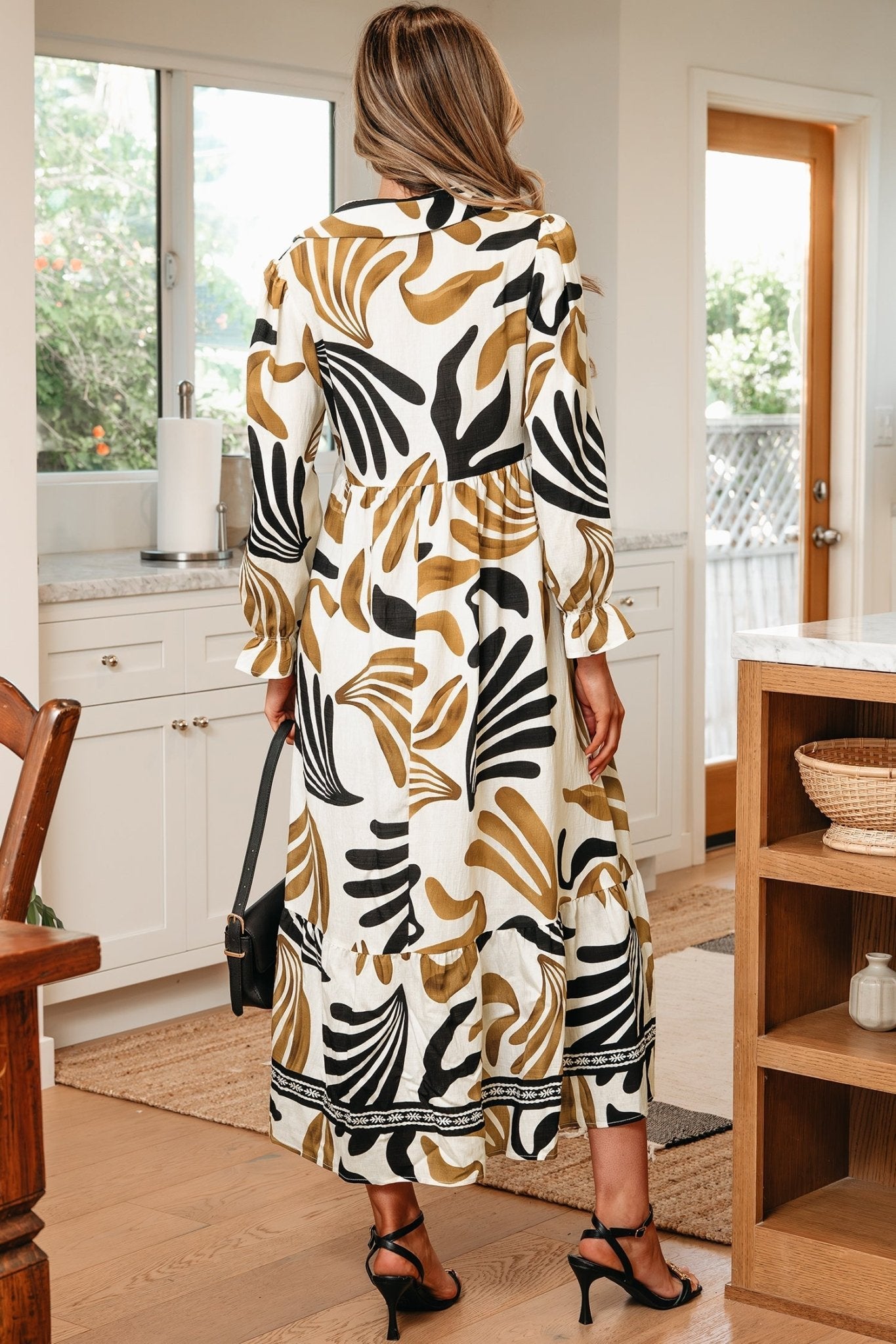 Zaylee Sleeve Ruffle Hem Dress by Threaded Pear - Free Spirited