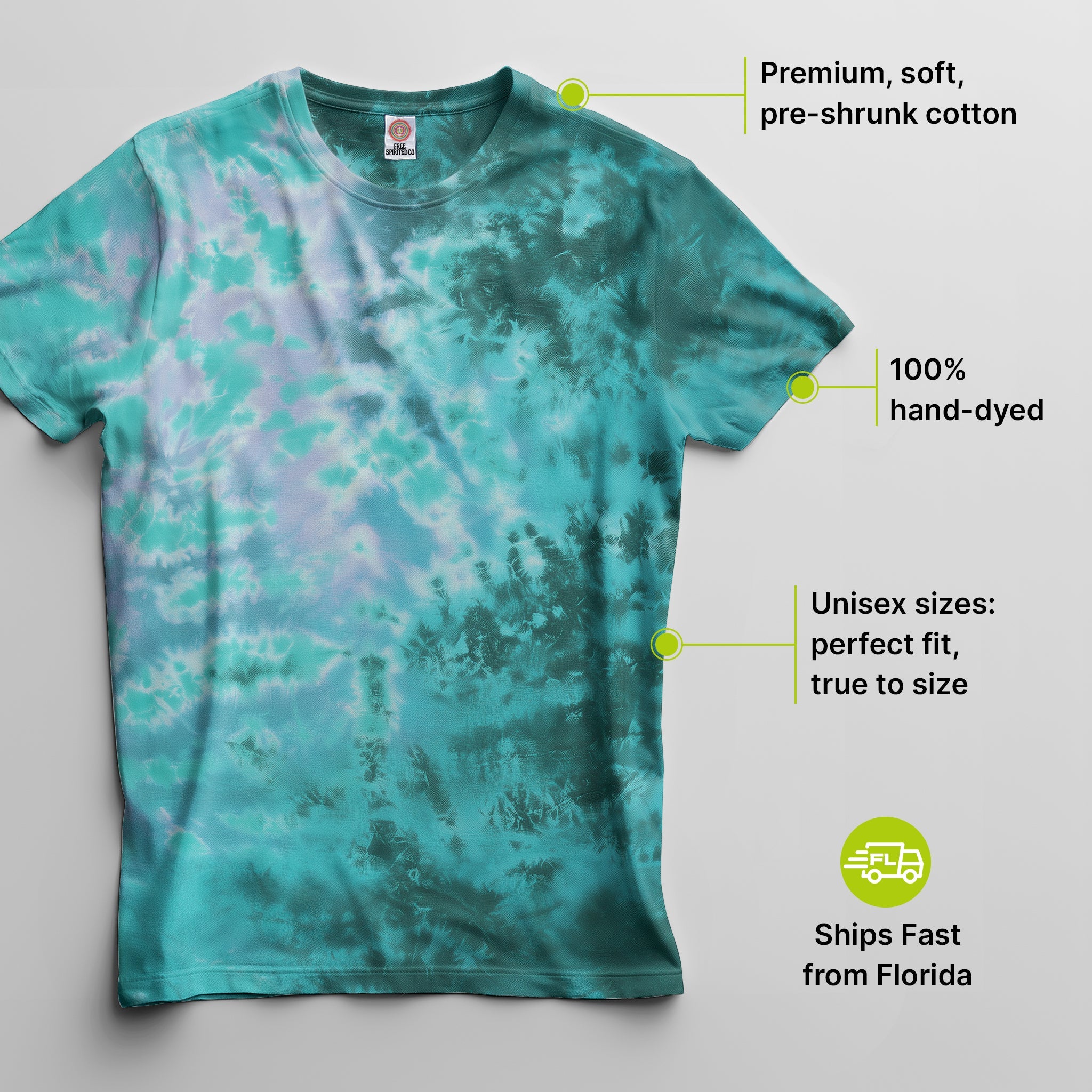 Zero G Premium Hand - Dyed Comfort Shirt - Free Spirited