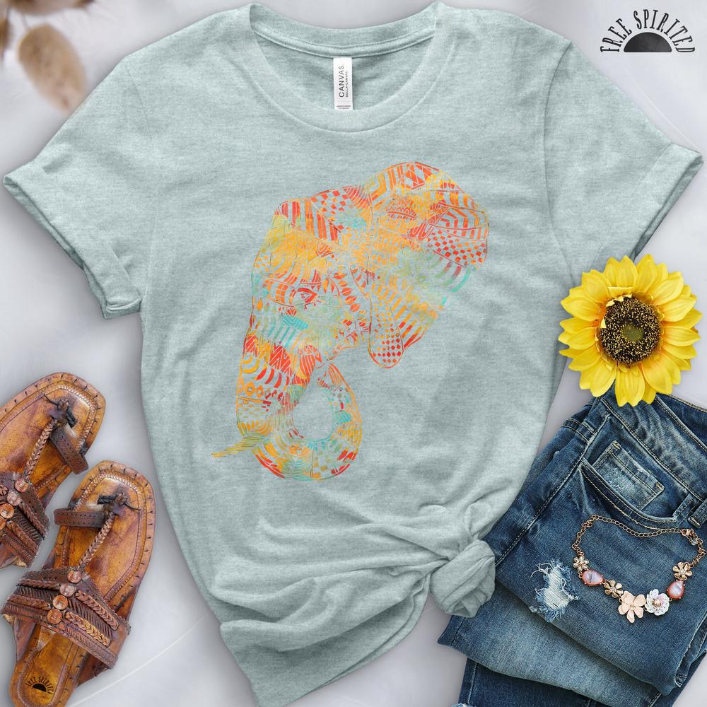 Majestic Elephant Tee - Free Spirited