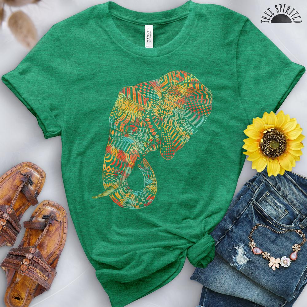 Majestic Elephant Tee - Free Spirited