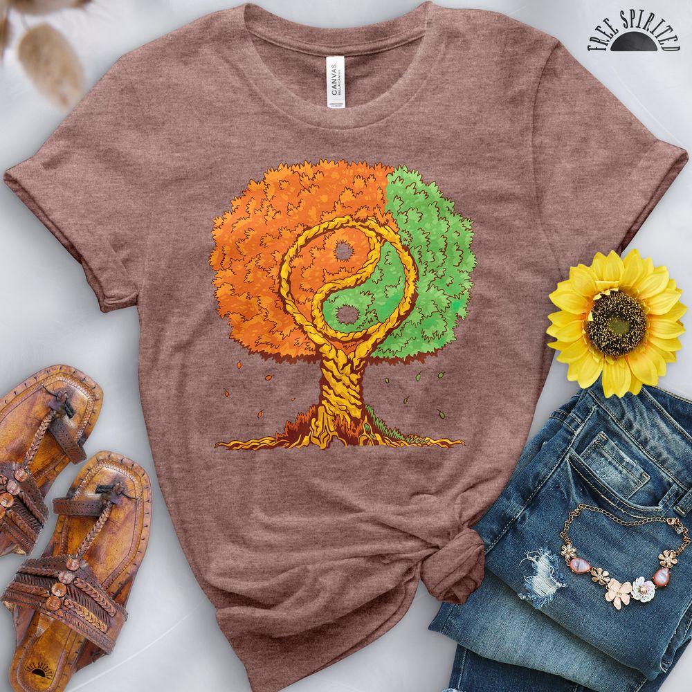 Ying Yang Tree of Life Tee - Free Spirited