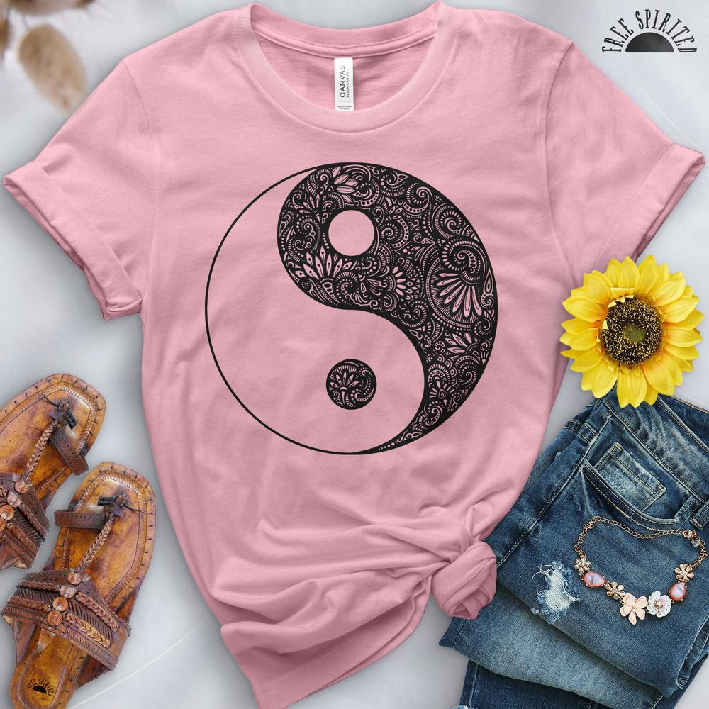 Yin Yang Flowers Tee - Free Spirited