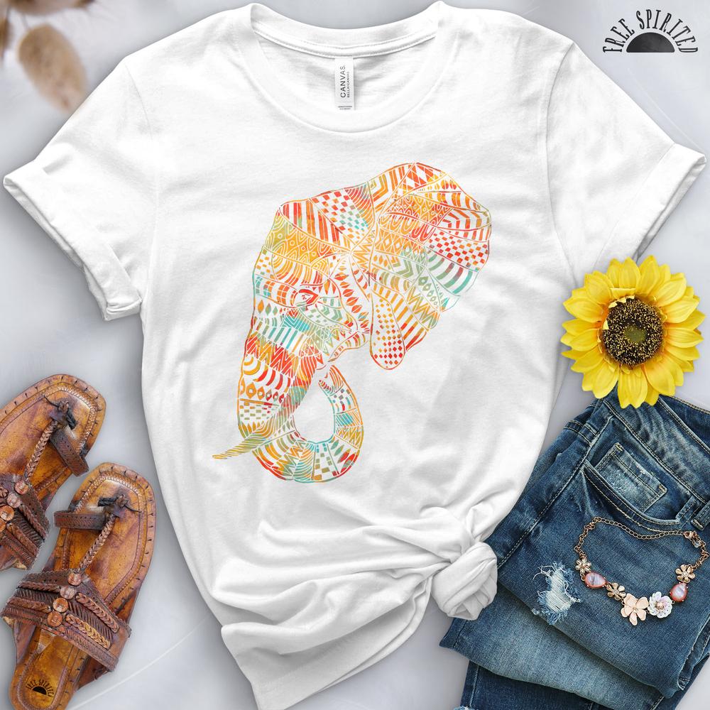 Majestic Elephant Tee - Free Spirited